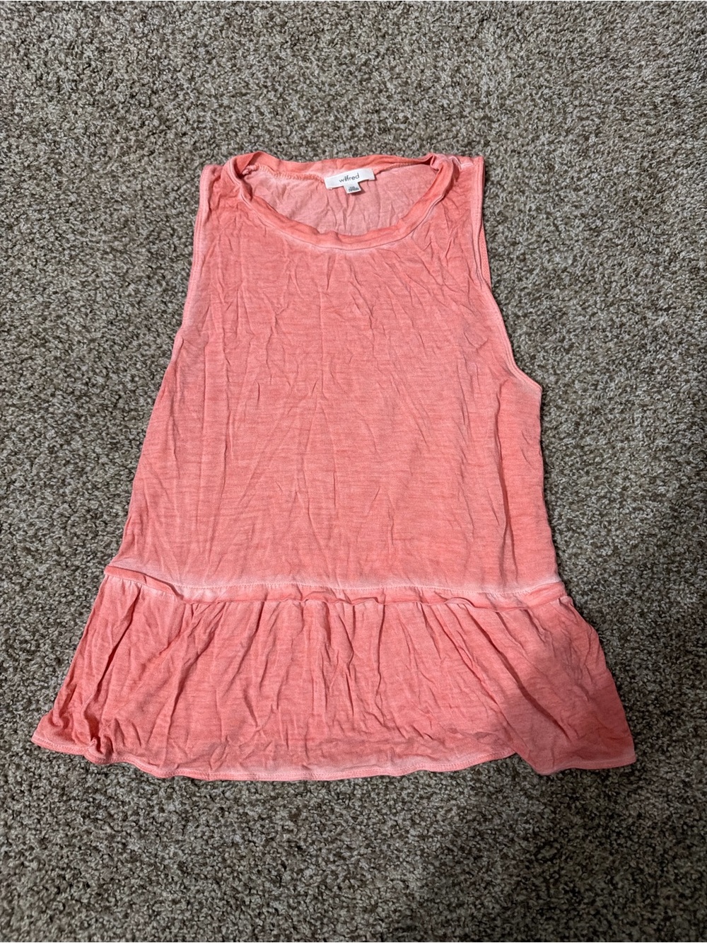 Wilfred Coral Peplum Tank